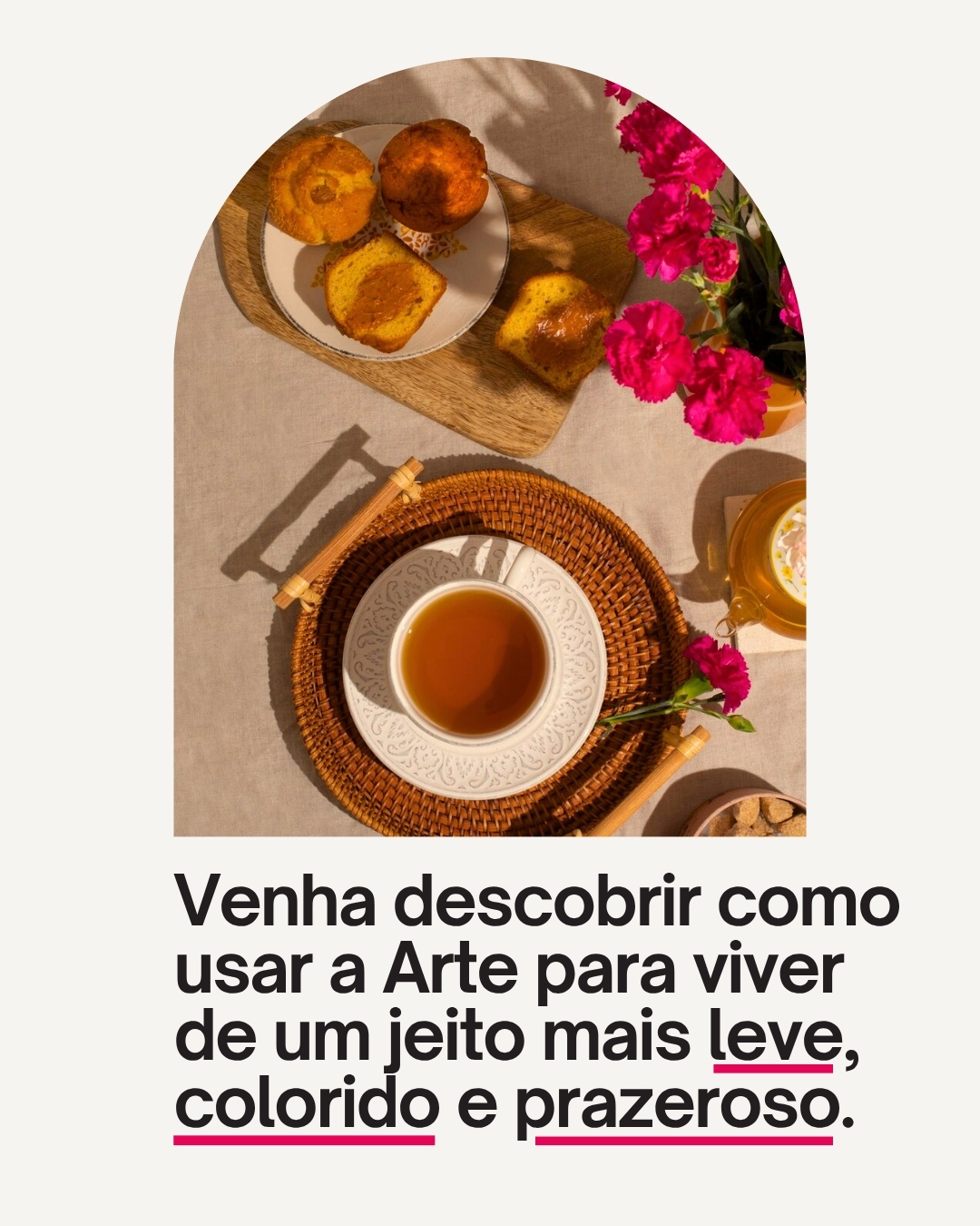 Café da tarde com arte